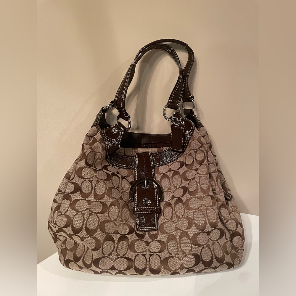 Vintage hobo coach tote bag
